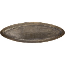 PTMD Yaren Schaal - 88x29x6 cm - Aluminium - Goud