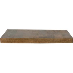 LABEL51 Eetkamertafel Tafelblad Straight Edge - Nature - Mangohout - 70 cm Straight
