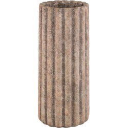 PTMD Jaydean Grey Cement Pot Ribbed Structure High M
