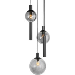 Steinhauer hanglamp Bollique - zwart - metaal - 60 cm - GU10 fitting - 3800ZW