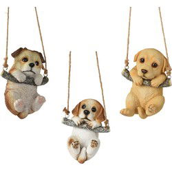 Hond polyresin l11b11,5h15 cm a3