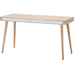 Ena desk houten bureau whitewash - 140 x 60 cm