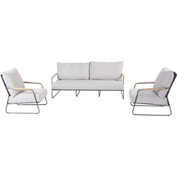 4 Seasons Outdoor Balade loungeset 3-delig - antraciet