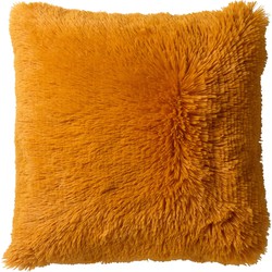 Dutch Decor FLUFFY - Kussenhoes 60x60 cm - superzacht - XL kussensloop - Golden Glow - geel - Dutch Decor