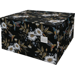 Dutch Design Brand Opbergdoos met Deksel - Doos in Karton - Geschenkdoos - 52x54x49cm - Hummingbirds in the Night Storage - 1 Stuk