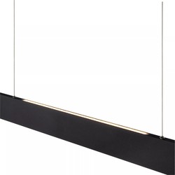 Hanglamp boven eettafel/bureau 36W LED strak zwart dimbaar