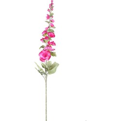 PTMD Kunstbloem Hollyhock - 65x26x114 cm - Plastic - Wit