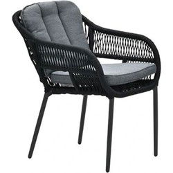 Pescara Dining Tuinstoel Carbon Black/Mystic Grey