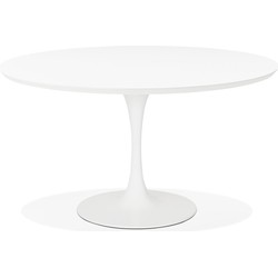 Design ronde eettafel GLOBO wit