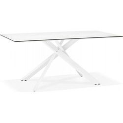 MARKINA eettafel 180x90x765 cm Wit