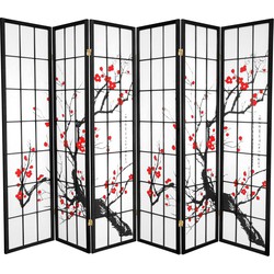 Fine Asianliving Japanse Kamerscherm B270xH180cm 6 Panelen Shoji