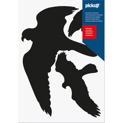 Vogels zwart sticker - Pickup