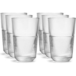 Royal Leerdam Longdrinkglazen Rayo - 6x stuks - glas - 360 ml - Longdrinkglazen
