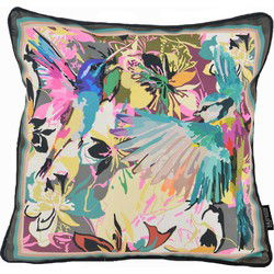 Velvet Artistic Birds | 45 x 45 cm | Kussenhoes | Polyester