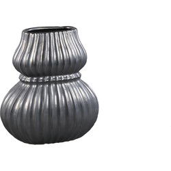 PTMD Vaas Halta - 30x19x35 cm - Keramiek - Zwart