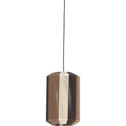 Light & Living - hanglamp - Kozana - bruin - textiel - E27 - 2982683