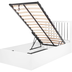 ROUVILLERS - Eenpersoonsbed - Gebroken wit - 90 x 200 cm - MDF