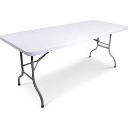 Inklapbare bankettafel lang 180 x 76 cm lichtgrijs
