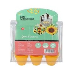 Grow gifts kweekset mini greenhouse sunny flowers