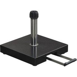 Einstein granieten parasolvoet - 40 kg - zwart gepolijst