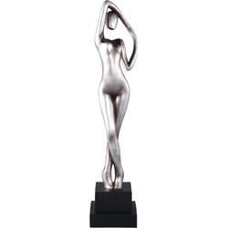 PTMD Deco Object Leonne - 20x19x92 cm - Metaal - Zilver