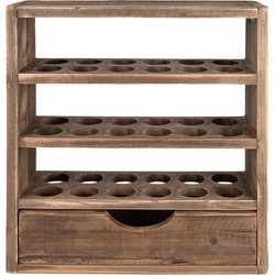 Clayre & Eef Eierkastje  35x11x38 cm Bruin Hout Rechthoek Eierhouder