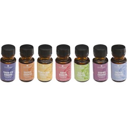 Atmosphera Geurolie flesjes chakra mix-set van 7 stuks - Aromabrander flesjes van 15 ML - Geurbranders - geurolie