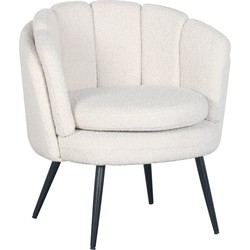 Pole to Pole - High five lounge chair - Boucle - White Pearl