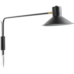 Kave Home - Aria wandlamp zwart