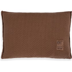 Knit Factory Jesse Sierkussen - Tobacco - 60x40 cm - Inclusief kussenvulling