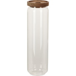 Glazen luxe keuken voorraadpot/voorraadbus 1500 ml - Voorraadpot