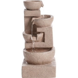 Beliani VALLESINELLA - Decoratieve fontein-Beige-Hars