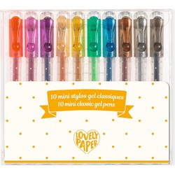 Djeco Djeco schrijven, tekenen 10 mini classic gel pens