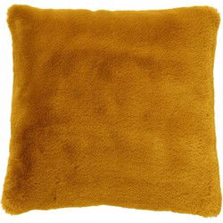 Dutch Decor ZAYA - Sierkussen 45x45 cm - bontlook - effen kleur - Chai Tea - Dutch Decor