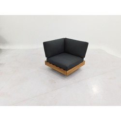 LOS ANGELES LOUNGE CORNER PIECE 984  -  STEEL BLACK