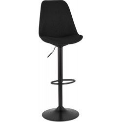 CAMPUS verstelbare kruk 48x55x103-123 cm Zwart