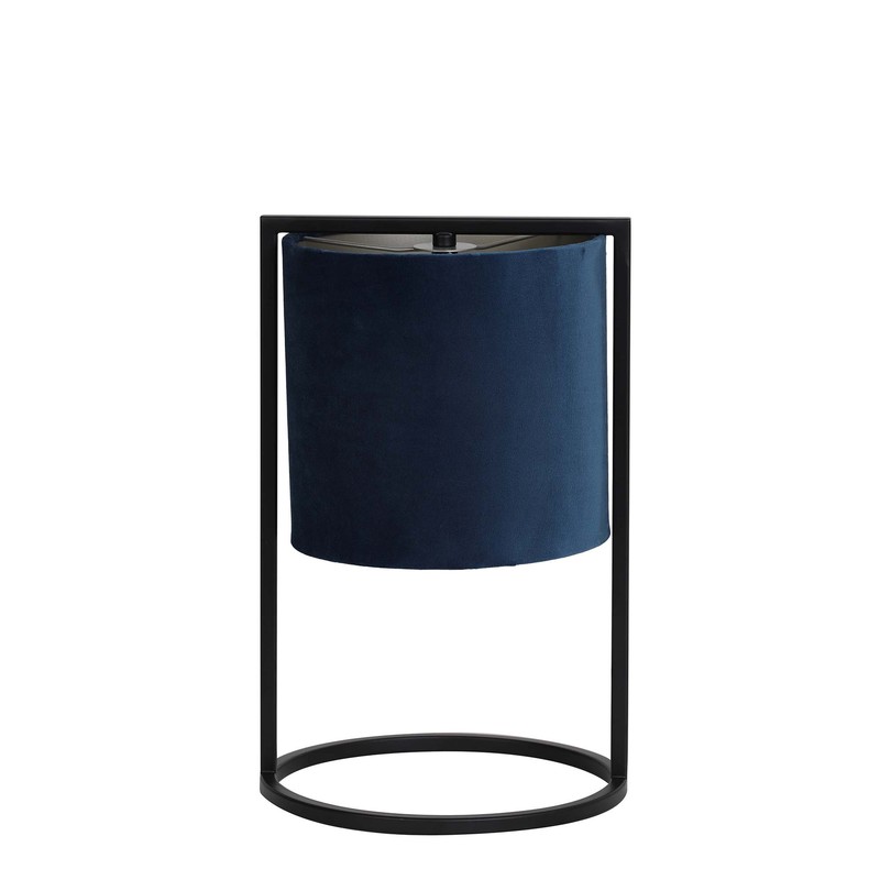 Tafellamp Santos - Blauw/Zwart - Ø22cm - 