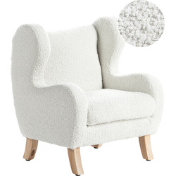 Beliani FARUM - Kinderfauteuil-Wit-Bouclé