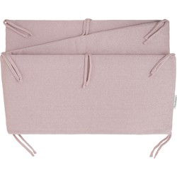 Baby's Only Bedbumper - Bedomrander Sparkle - Zilver-Roze Mêlee - 180x40 cm - Met subtiel glittertje