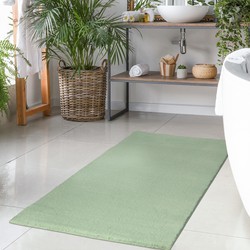 Tapijtenloods Paradise Badmat Hoogpolig Anti-Slip Groen- 120x170 CM