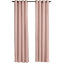 Larson - Luxe hotel blackout gordijn - met ringen - 3m x 2.5m - Soft pink