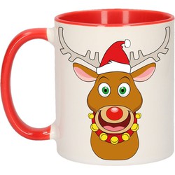 Kerst beker rendier Rudolph 300 ml - Bekers