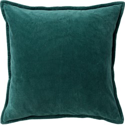 Dutch Decor CAITH - Kussenhoes 50x50 cm - 100% katoen velvet - Sagebrush Green - groen - Dutch Decor