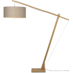 Vloerlamp Montblanc - Bamboe/Taupe - 175x60x207cm