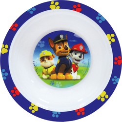 Kunststof ontbijtbordje diep Paw Patrol 16 cm - Kinderservies
