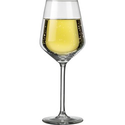 Royal Leerdam Wijnglazen Carre - 6x stuks - witte wijn - 370 ml - Wijnglazen