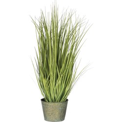 J-line - Grassen Wild In Pot Metaal Groen Plastiek Groen Large - 24x24x106cm