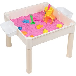 Decopatent® - 2in1 Kindertafel - Watertafel met Hengel en Vissen - Zandtafel met Zand - Met veel Speelgoed accessoires