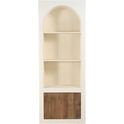 Vakkenkast Beige MDF - 80x38x210cm - 4 Vakken - Miné