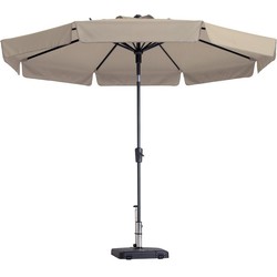 Stokparasol sun wave 300 cm ecru grade 6 zonwering